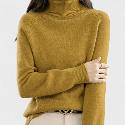 Sapphire - Pullover mit hohem Kragen in Uni