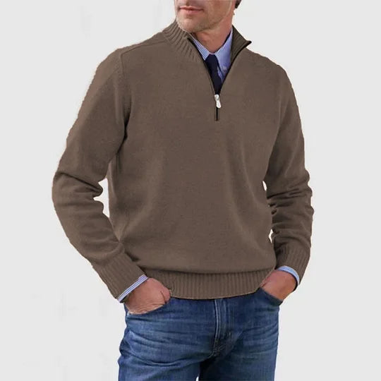 Howard™ | Raffinierter Pullover mit halbem Reißverschluss