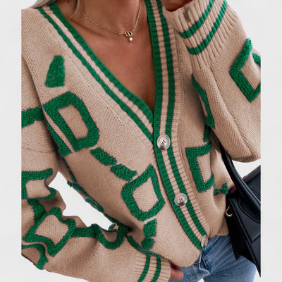 Bombay - Farbblock-Cardigan