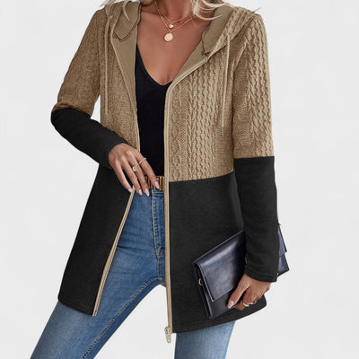 Valentino - Eleganter grauer Cardigan mit Kapuze für Damen