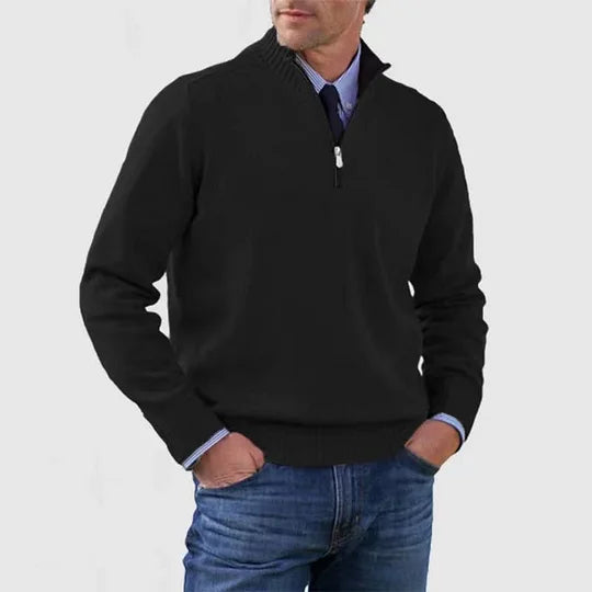 Howard™ | Raffinierter Pullover mit halbem Reißverschluss