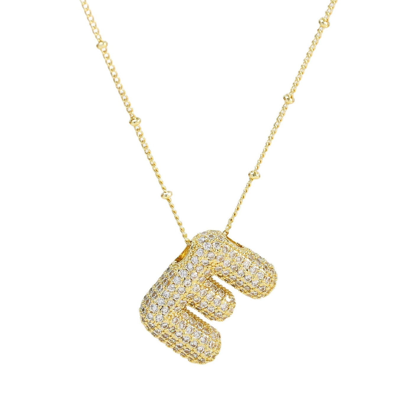 Savannah | Halskette mit Buchstaben in Diamantblase