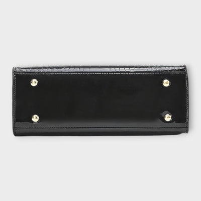 Gianna Boutique - Handtasche mit glänzendem Krokodil-Muster