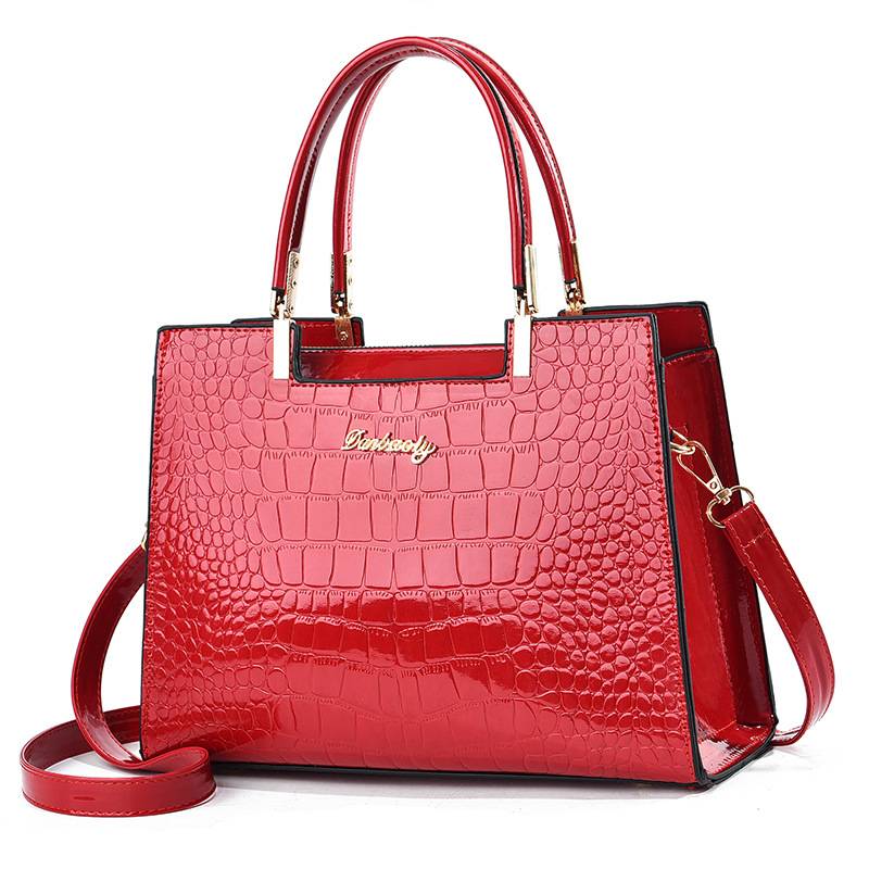Gianna Boutique - Handtasche mit glänzendem Krokodil-Muster