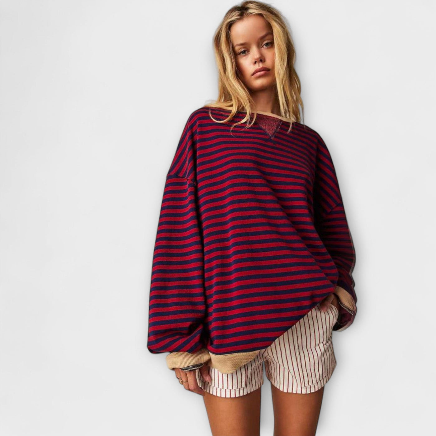 Mary - Oversize Streifenpullover