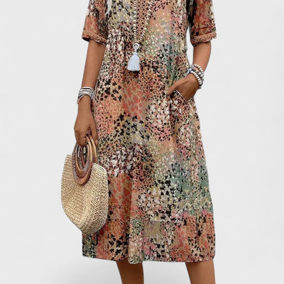 Colette - Vibrantes Midi-Kleid
