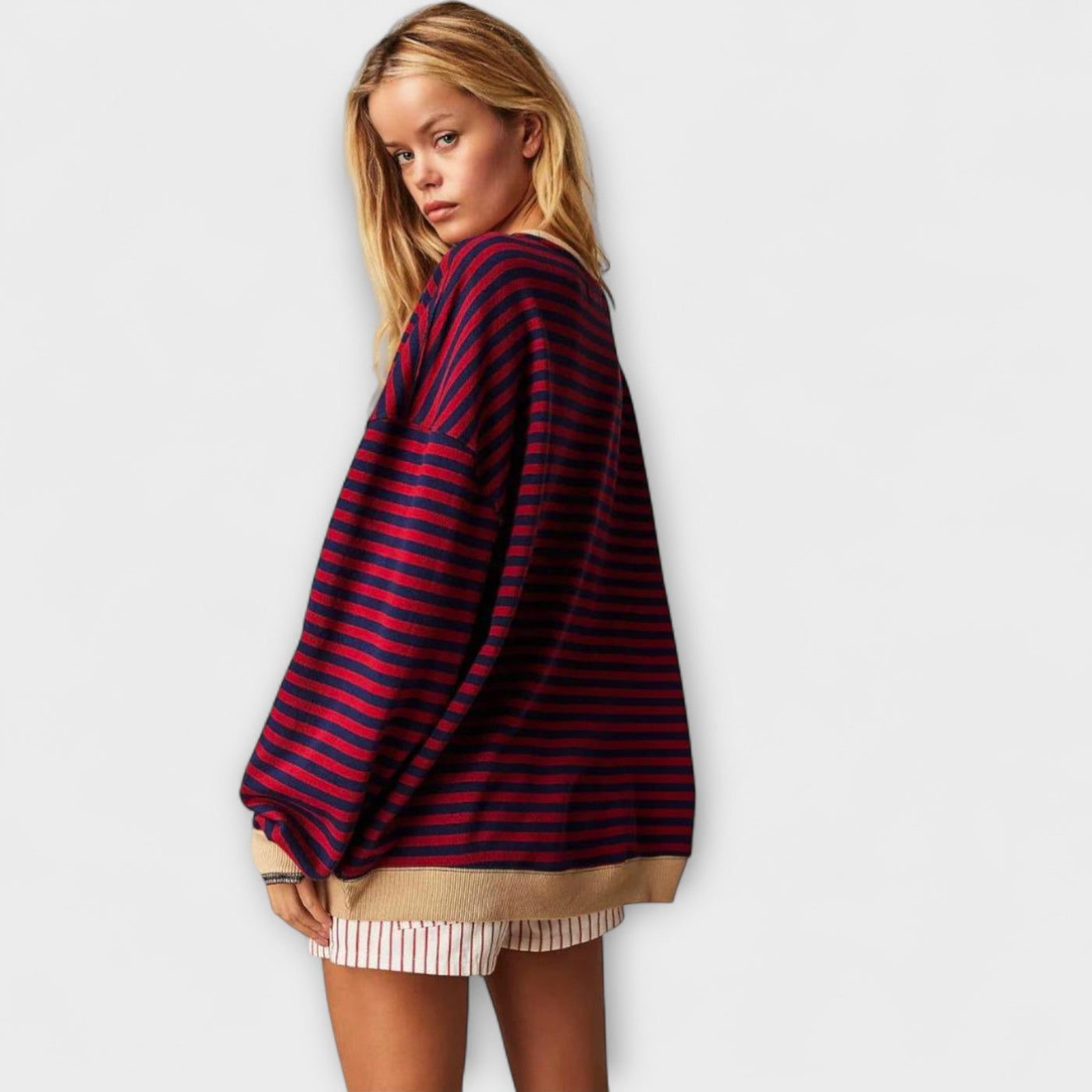 Mary - Oversize Streifenpullover