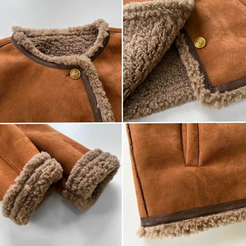 Jacke mit Pelzknöpfen von Isabella