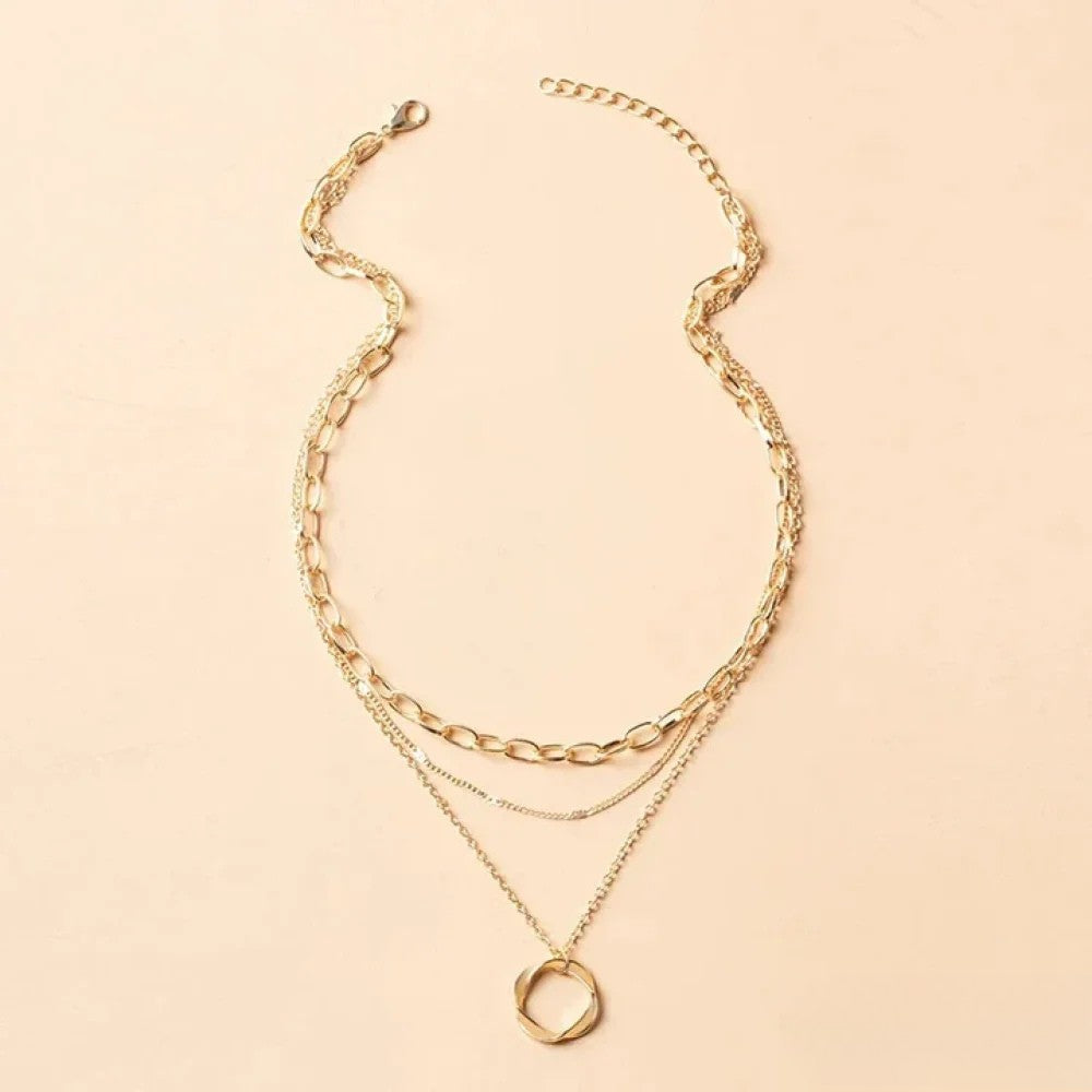 Avine – Retro-Halskette in Gold