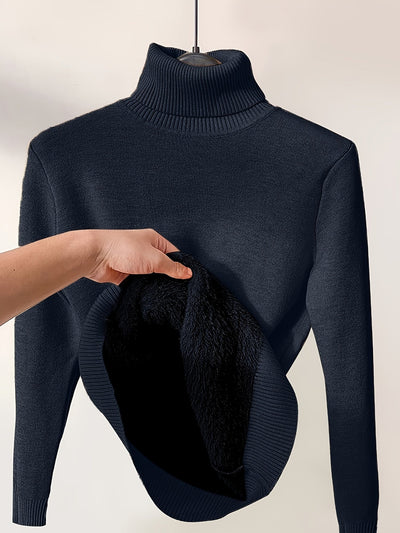Zoe - Eleganter Pullover mit Hohem Kragen