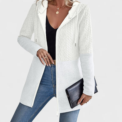 Valentino - Eleganter grauer Cardigan mit Kapuze für Damen