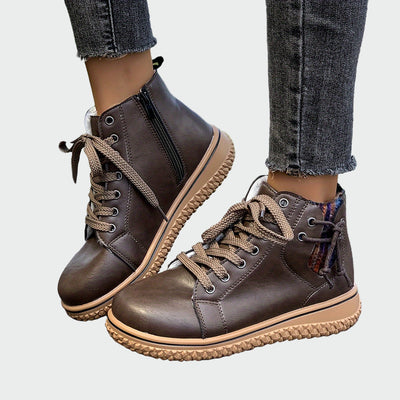 Orthopädische Lederstiefel bis zum Knöchel