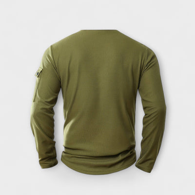 Leichtes Polo mit langen Ärmeln