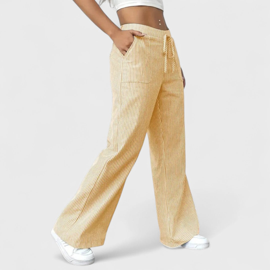 Dominique - Bequeme, weite Hosen mit eleganten Details