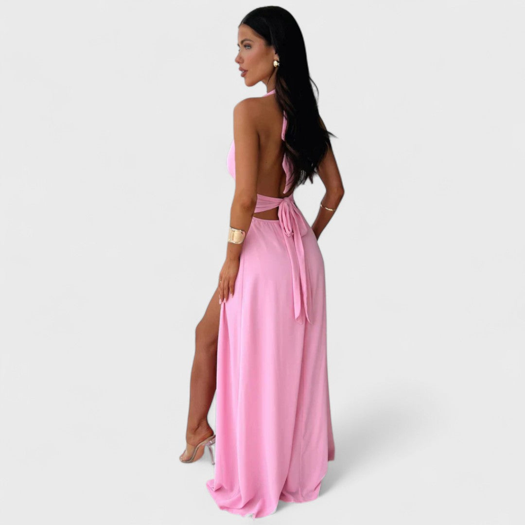 Elenor - Langes Sommerkleid, das die Figur betont