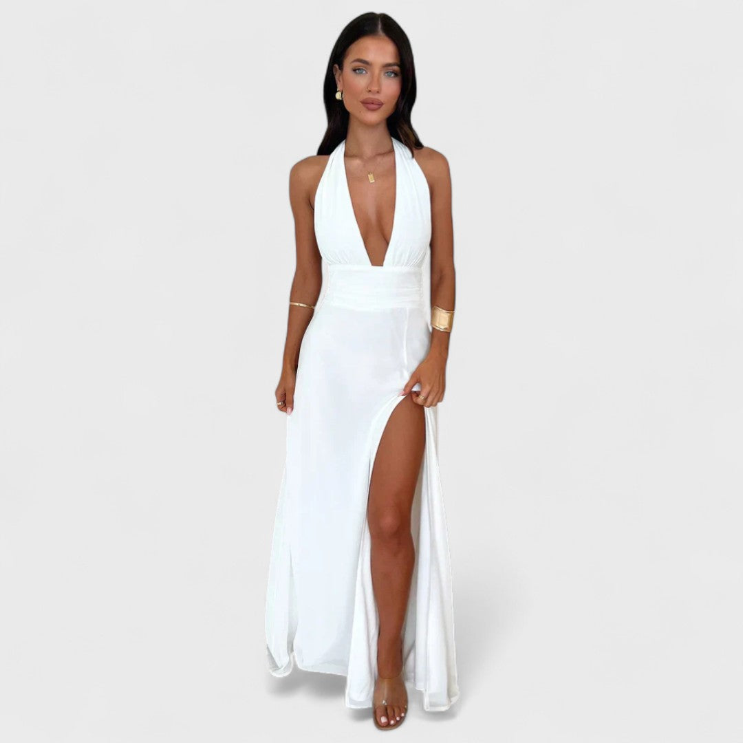 Elenor - Langes Sommerkleid, das die Figur betont