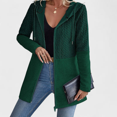 Valentino - Eleganter grauer Cardigan mit Kapuze für Damen