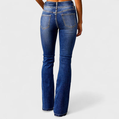 Marylène - Modische High-Waist Jeans mit weitem Bein