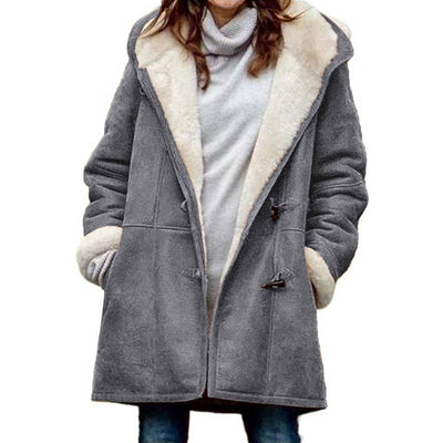 Antonia - Warme gefütterte Jacke aus Kunstfell
