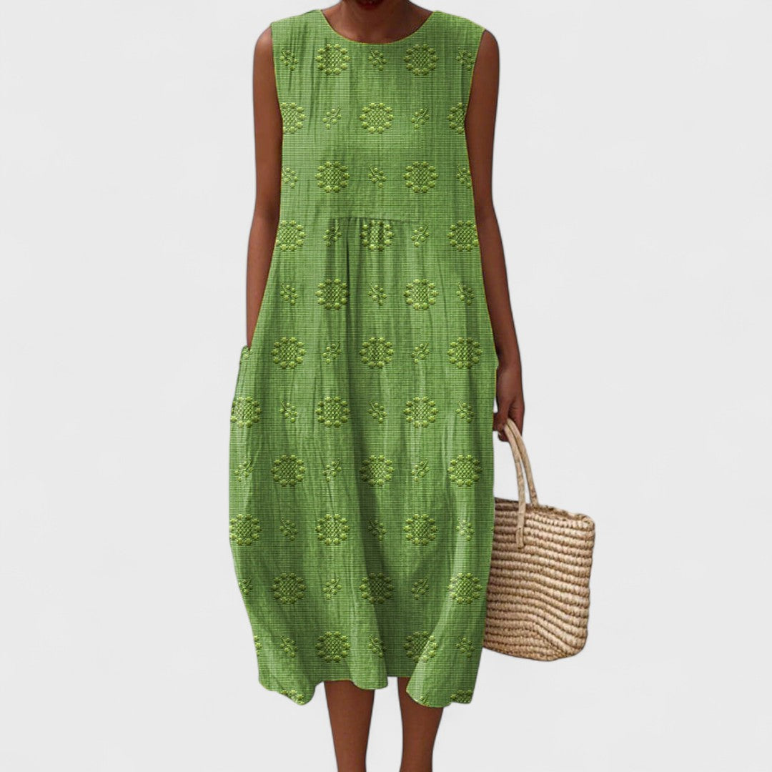 Aikaterini – Lässiges Chic-Kleid mit Taschen