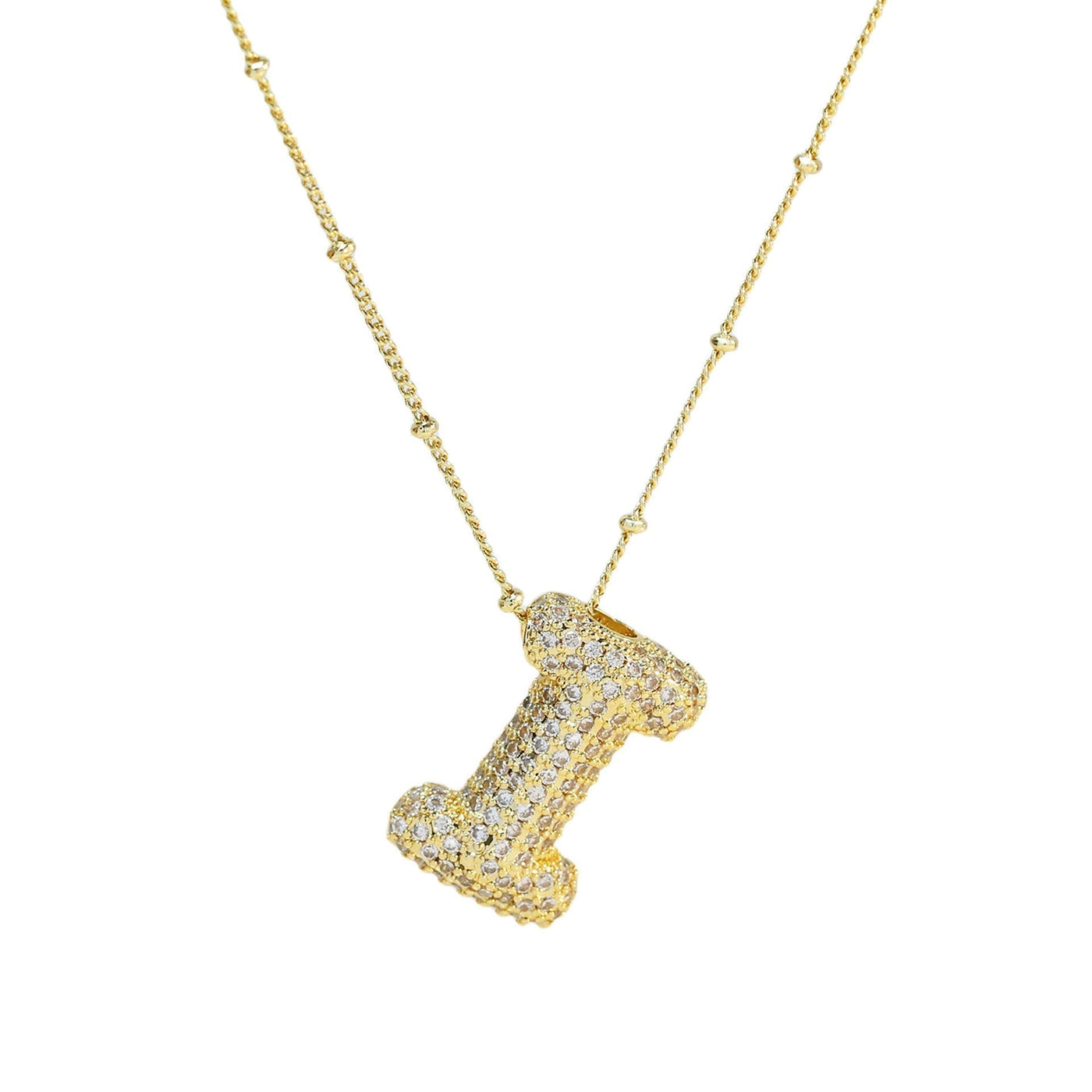 Savannah | Halskette mit Buchstaben in Diamantblase