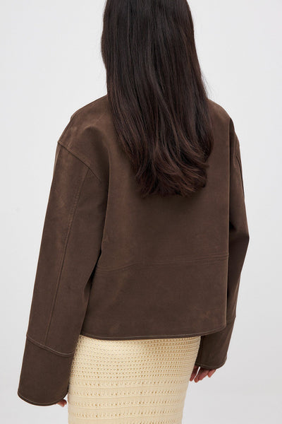 VALIRA Fleecejacke aus Kunstwildleder