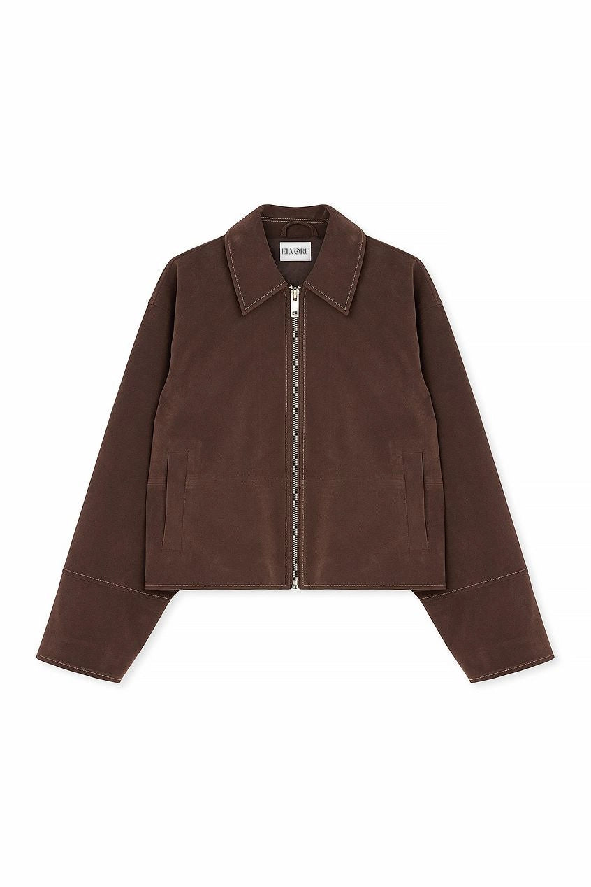 VALIRA Fleecejacke aus Kunstwildleder