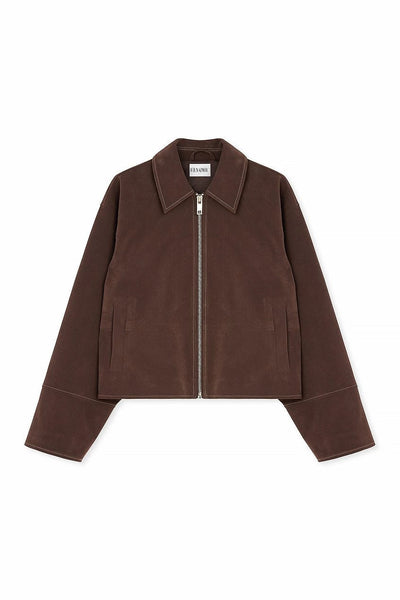 VALIRA Jacke aus Kunstsuede mit Reißverschluss