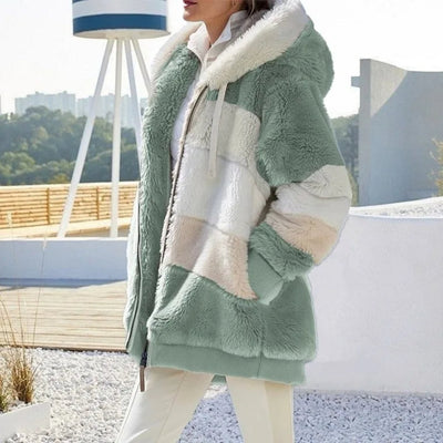 Isabella™ Damen Winterjacke mit Kapuze und Reißverschluss