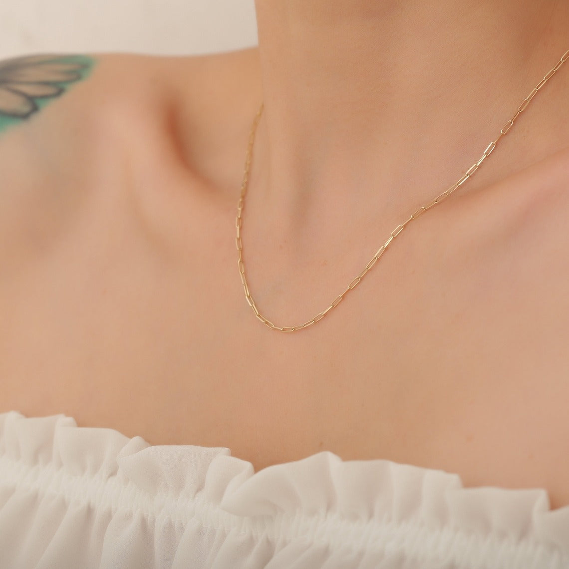 Tiaralynn | Kleine Halskette aus 18K Goldpapier