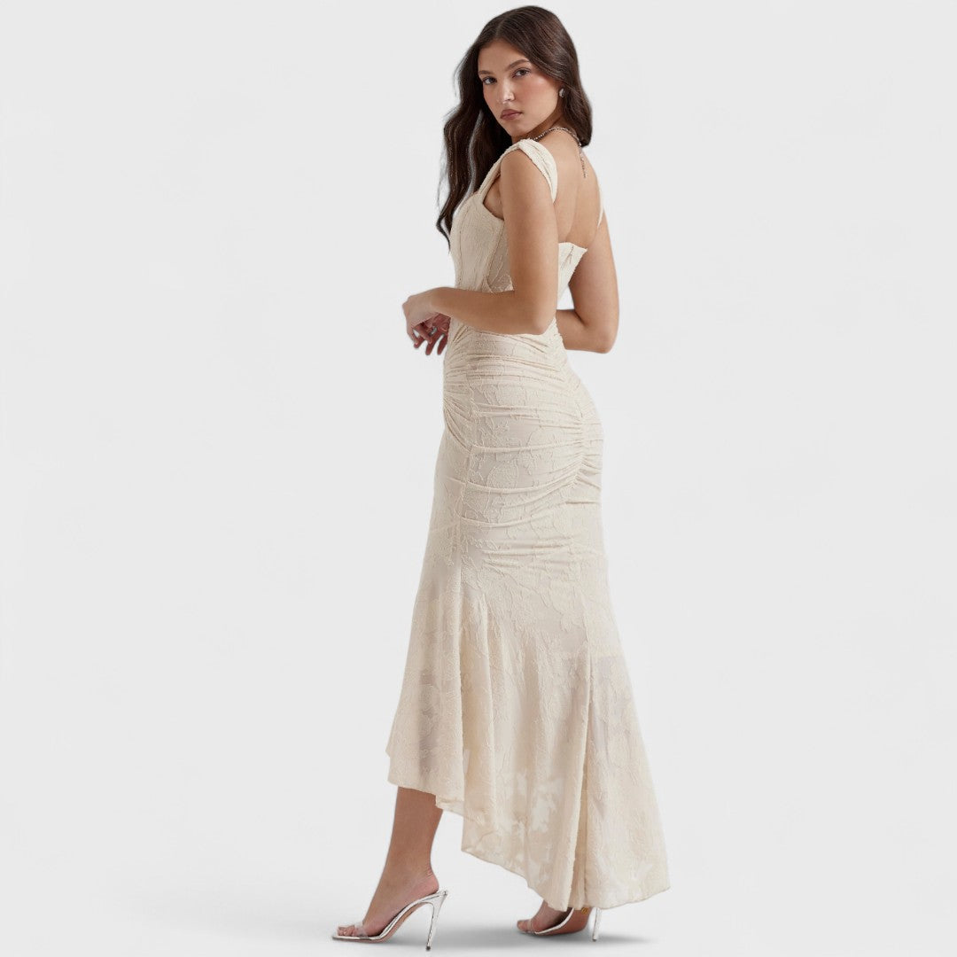 Carisia - Langes blaues Kleid