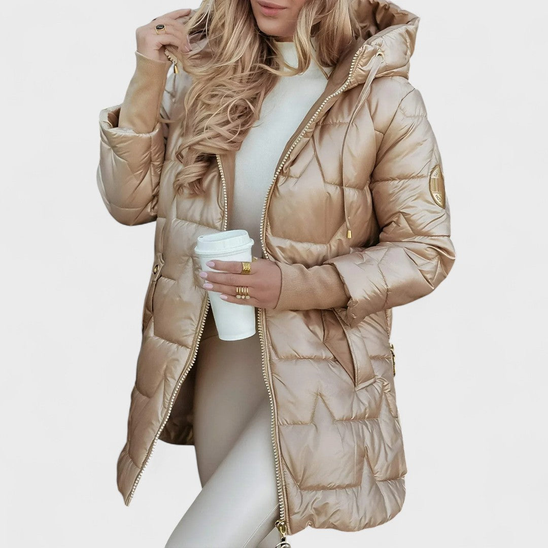 Nolwen - Eleganter Wintermantel mit Kapuze