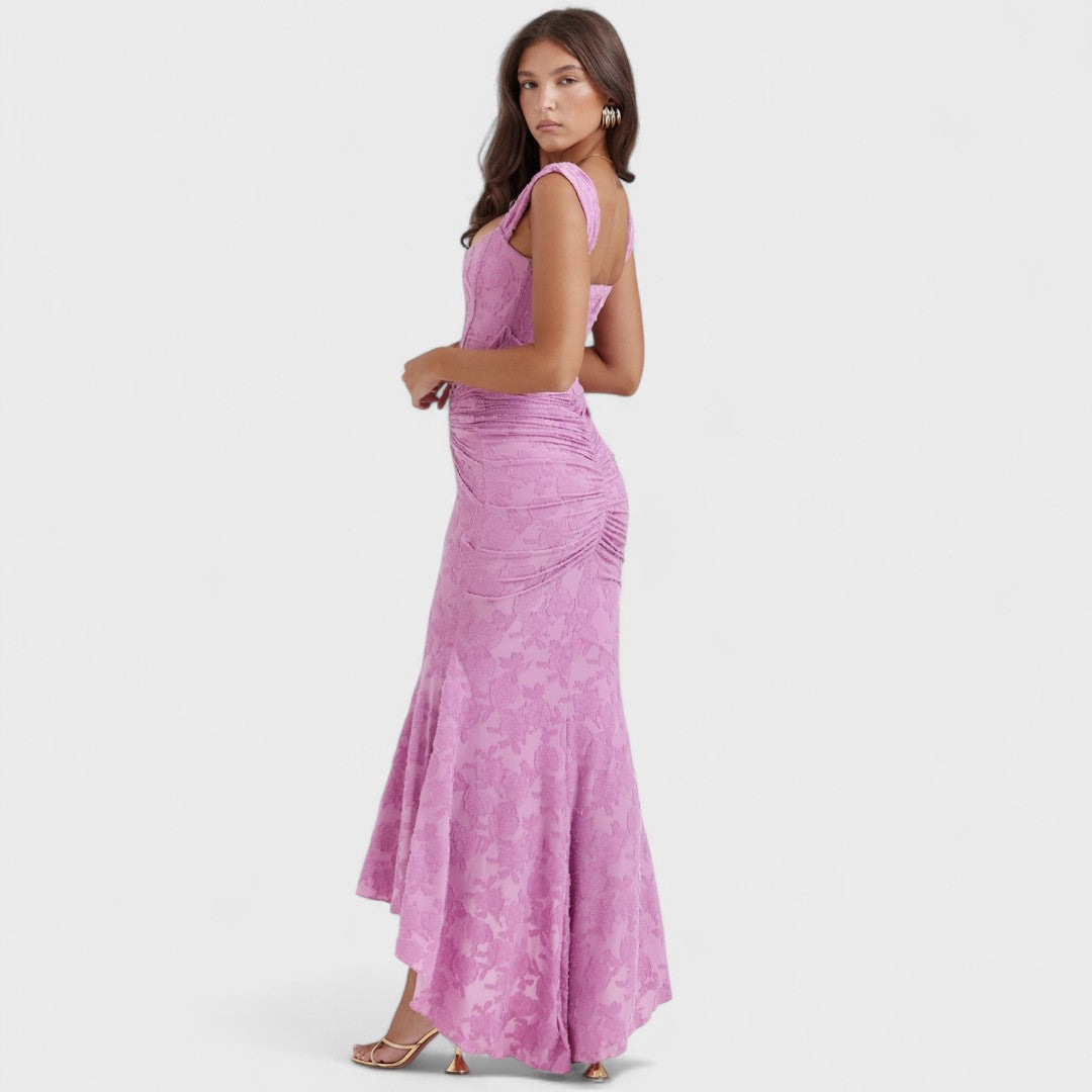 Carisia - Langes blaues Kleid