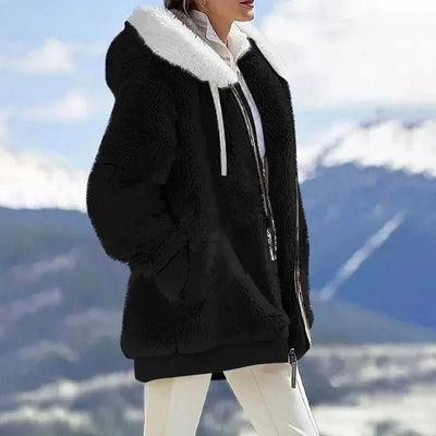 Isabella™ Damen Winterjacke mit Kapuze und Reißverschluss