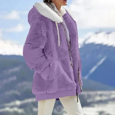 Isabella™ Damen Winterjacke mit Kapuze und Reißverschluss