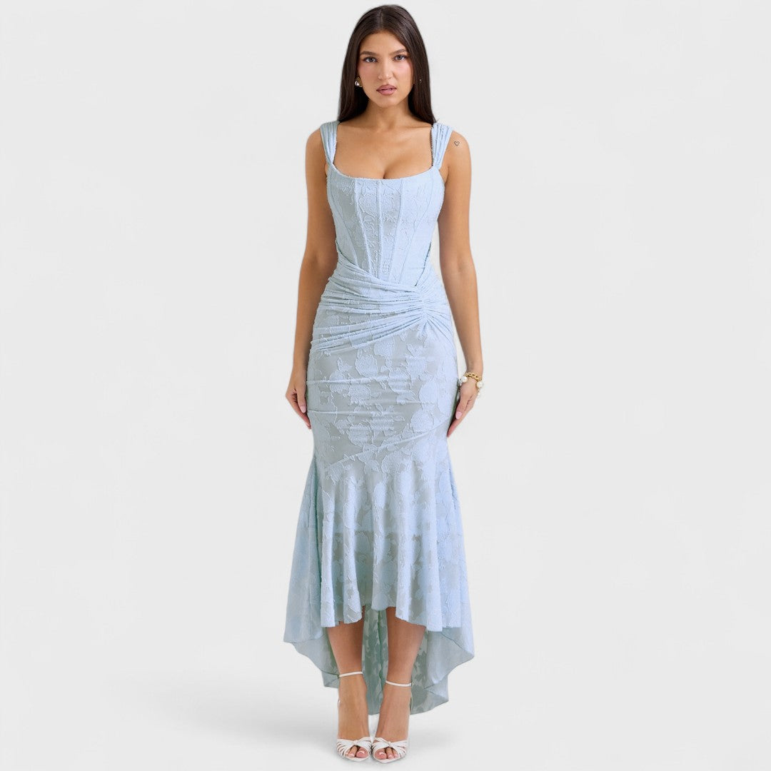 Carisia - Langes blaues Kleid