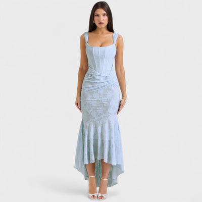 Carisia - Langes blaues Kleid