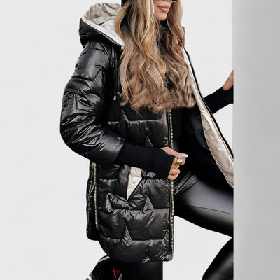 Nolwen - Eleganter Wintermantel mit Kapuze