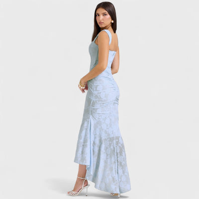 Carisia - Langes blaues Kleid