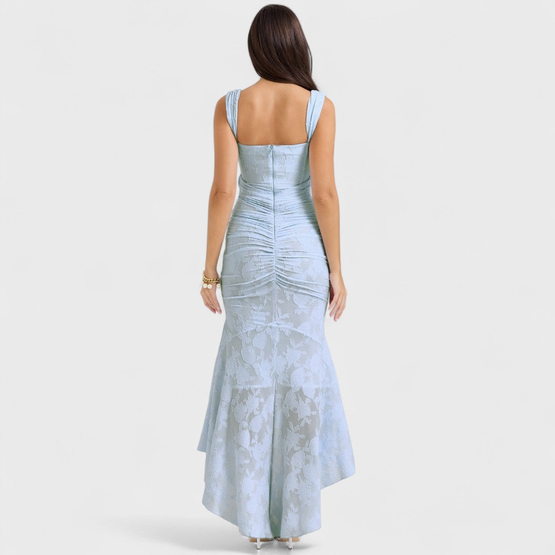 Carisia - Langes blaues Kleid