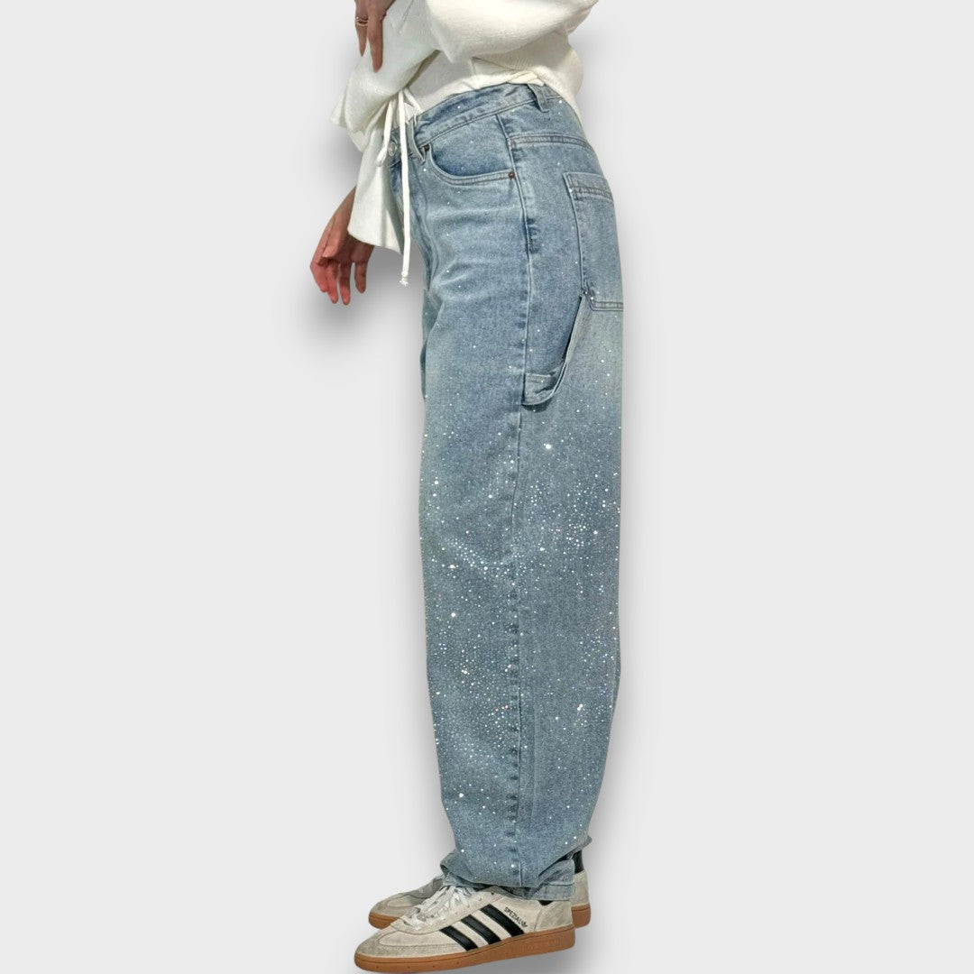 Nolene – Jeans mit schimmerndem Finish und urbanem Charakter