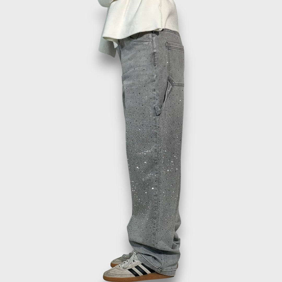 Nolene – Jeans mit schimmerndem Finish und urbanem Charakter