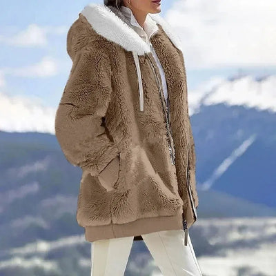 Isabella™ Damen Winterjacke mit Kapuze und Reißverschluss