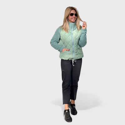 Nora - Damen-Patchwork-Strickjacke