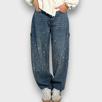 Nolene – Jeans mit schimmerndem Finish und urbanem Charakter
