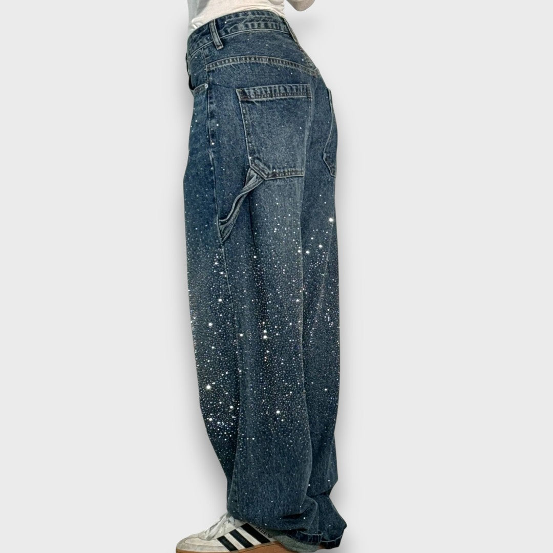 Nolene – Jeans mit schimmerndem Finish und urbanem Charakter