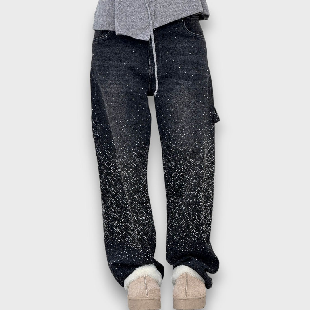 Nolene – Jeans mit schimmerndem Finish und urbanem Charakter