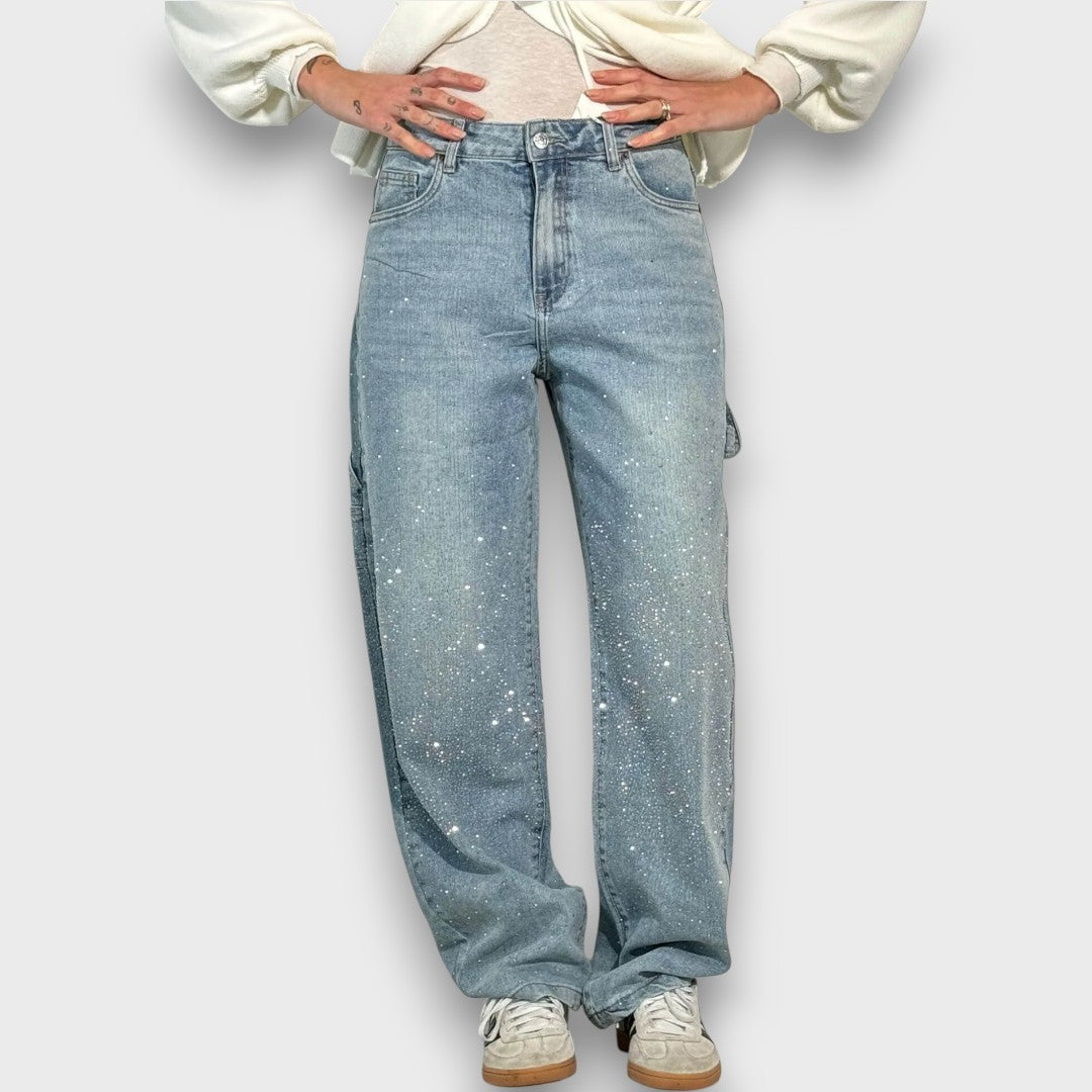 Nolene – Jeans mit schimmerndem Finish und urbanem Charakter