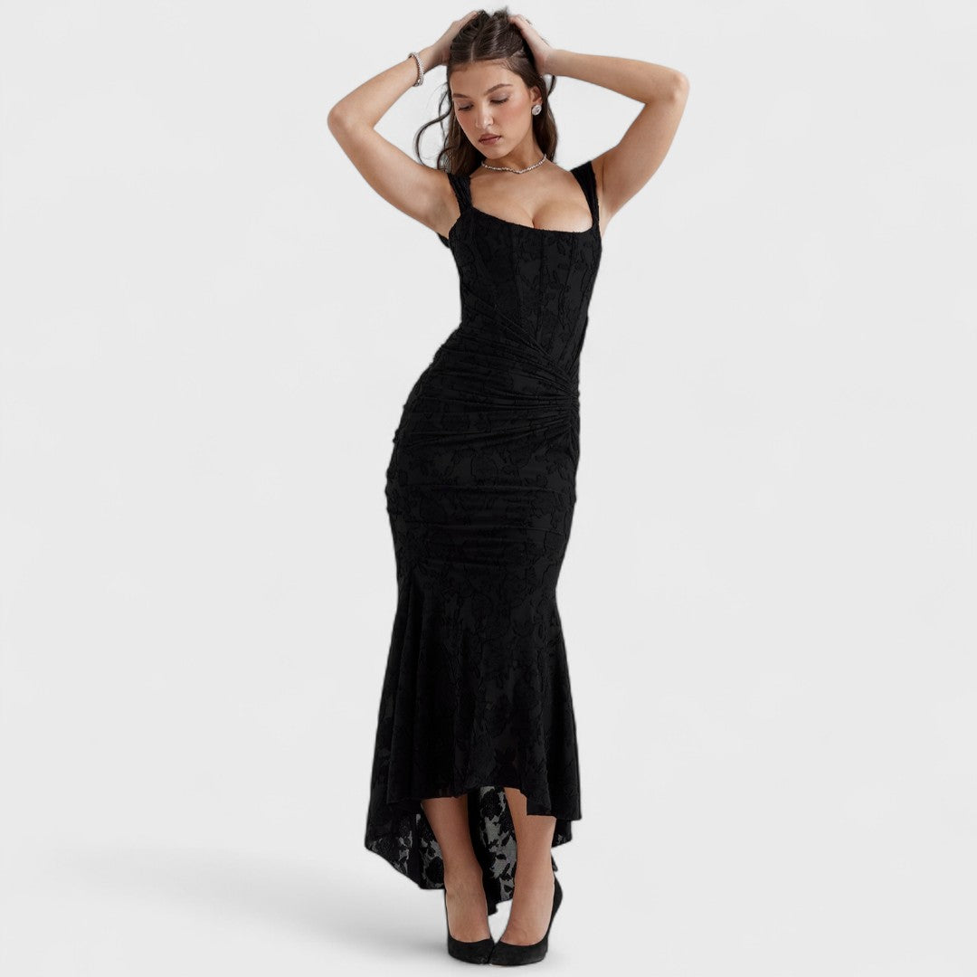 Carisia - Langes blaues Kleid
