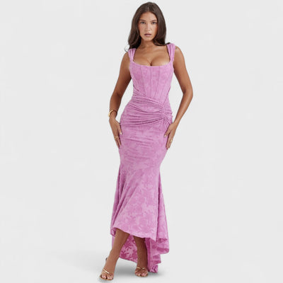 Carisia - Langes blaues Kleid